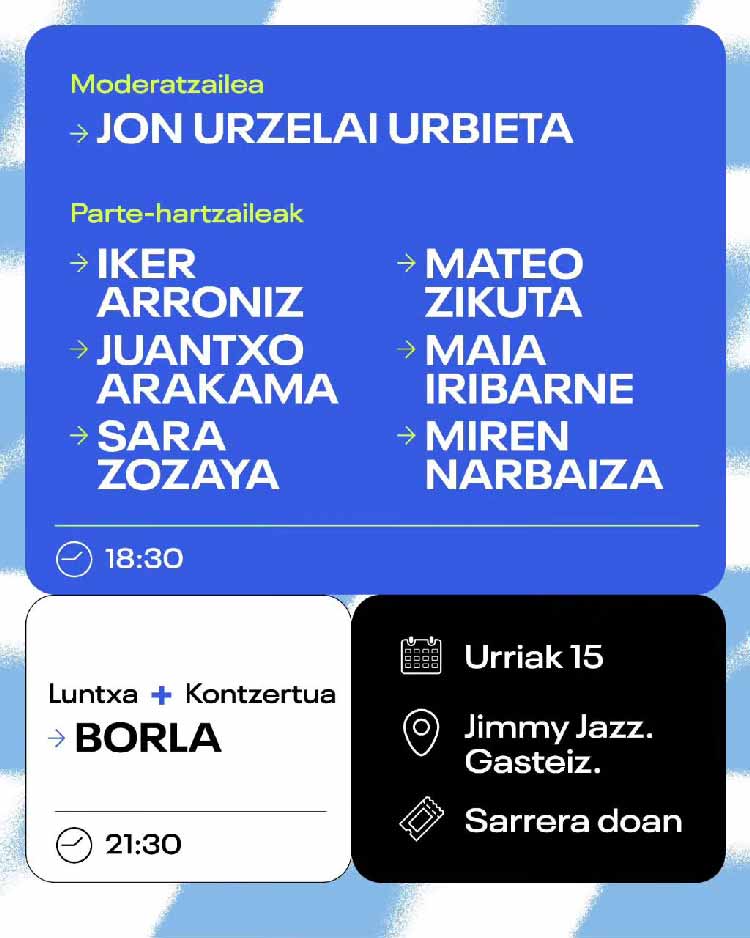 Mahai-ingurua-Jimmy-Jazz-Gasteiz-2026 Borla - Jimmy Jazz Gasteiz